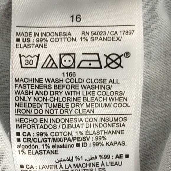 Old Navy Maternity Low Front Panel O.G. Straight Blue Jean Shorts Size 16 - Picture 5 of 5